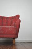 Danish Midcentury High Back Lounge or Club Chair, 1940s
