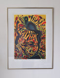 Danish Lithograph by Bjørn Nørgaard, framed, signed and numbered