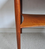 Danish Mid-Century Occasional Teak Folding Side Table by Børge Mogensen, 1950s