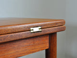 Danish Mid-Century Occasional Teak Folding Side Table by Børge Mogensen, 1950s