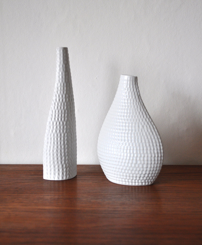 Ceramic vases model Reptil designed by Stig Lindberg, set of 2