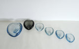 Smaller dishes or ashtrays designed for Holmegaard, 1950s to 1970s