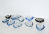 Smaller dishes or ashtrays designed for Holmegaard, 1950s to 1970s
