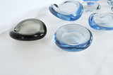 Smaller dishes or ashtrays designed for Holmegaard, 1950s to 1970s