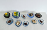 Smaller dishes or ashtrays designed for Holmegaard, 1950s to 1970s