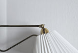 Danish Brass Swing Arm Wall Lamp, 1950s