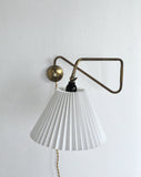 Danish Brass Swing Arm Wall Lamp, 1950s