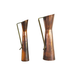 Flower vases or miniature copper cans, 1950s