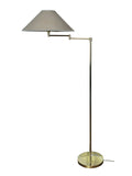 Swedish Adjustable Floor Lamp in Brass Plated Metal from Cottex, 1970s