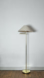 Swedish Adjustable Floor Lamp in Brass Plated Metal from Cottex, 1970s