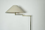 Swedish Adjustable Floor Lamp in Brass Plated Metal from Cottex, 1970s