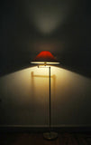 Swedish Adjustable Floor Lamp in Brass Plated Metal from Cottex, 1970s