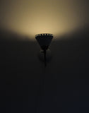 Swedish Table Lamp in Brass and White Metal, EWÅ Värnamo, 1950s