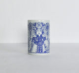 Decorative porcelain vase by Bjørn Wiinblad for Nymölle Denmark