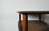 Danish Modern lamp table of solid teak by Hvidt & Mølgaard, Denmark 1950s