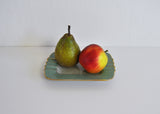 Crackle glaze porcelain ashtray or small dish, 1940s