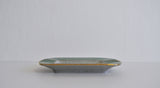 Crackle glaze porcelain ashtray or small dish, 1940s