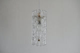 Brass and Glass Pendant Lamp by Carl Fagerlund for Orrefors, Sweden, 1960s
