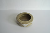 Danish ceramic bowl in white and beige-brown earth tones by Palshus, Denmark 1960s