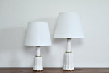 Classic Danish Heiberg table lamps in porcelain