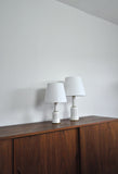 Classic Danish Heiberg table lamps in porcelain