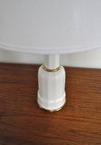 Classic Danish Heiberg table lamps in porcelain