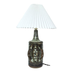Ceramic Table lamp with a sculpturel abstract expression