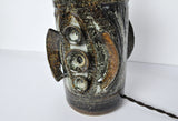Ceramic Table lamp with a sculpturel abstract expression