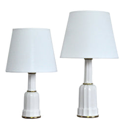 Classic Danish Heiberg table lamps in porcelain