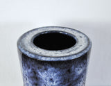 Blue and white glazed Ceramic Vase by Valholm Keramik, Denmark