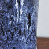 Blue and white glazed Ceramic Vase by Valholm Keramik, Denmark