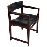 Teak and rosewood armchair model 370 designed by Peter Hvidt & Orla Mølgaard-Nielsen