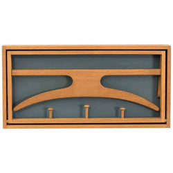 Oak coat rack by Adam Hoff & Poul Østergaard for Virum Møbelsnedkeri, 1960s