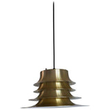 Classic Danish multilayered brass pendant