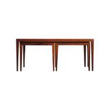 Rosewood Severin Hansen Nesting Tables by Haslev Møbelsnedkeri in Denmark