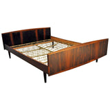 Danish Modern rosewood double bed, 1960s