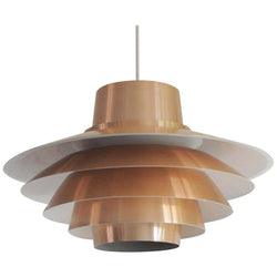 Verona Copper pendant by Sven Middelboe for Nordisk Solar, 1970s