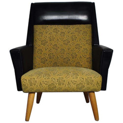 Danish mid-century easy chair from the 1950s with original fabric