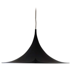 Black Semi Lamp - sharp, clean lines and a geometric shape