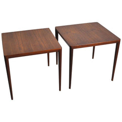 Severin Hansen Side Tables by Haslev Møbelsnedkeri in Denmark