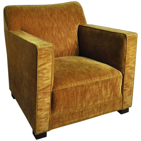 Early midcentury Lounge Chair in original velvet upholstery