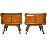 Italian Art Deco Night Stands, set of 2, 1930s