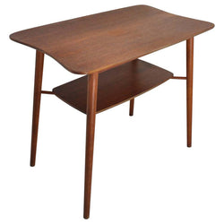 Mid century Occasional Teak Side Table with a organic shape, 1960s