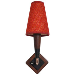 Mid-Century Modern Danish teak and copper wall sconce, 1950s