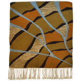 Mid-Century Modern Handwoven Scandinavian Wall Tapestry in earth colours