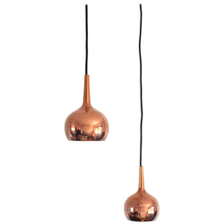 Small Copper Pendants by Hans-Agne Jakobsson, Sweden 1960s