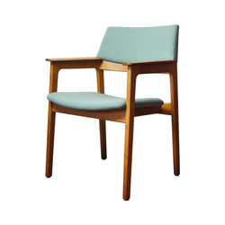 Danish Modern Armchair in solid oak with new upholstery, 1960s
