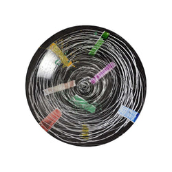 Unique Contemporary Hand Painted Plate by Peter Stuhr, Denmark