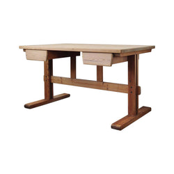 Scandinavian Modern Desk in Solid Pine, 1970s