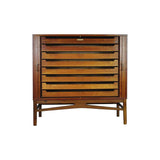 Danish Modern Teak Tambour File Cabinet, 1960s